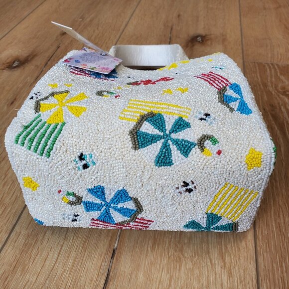 Viral Beach Sand Seaside Beaded Bag Shoulder Bag India Hand Made NEW Umbrellas - Picture 14 of 16